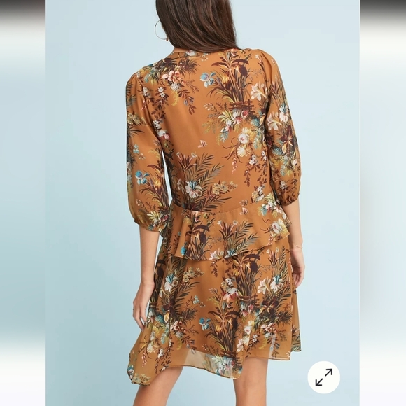 Anthropologie dRA Angeles Printed FlutterSleeve Shirtdress Multi.Size MP - Picture 12 of 16